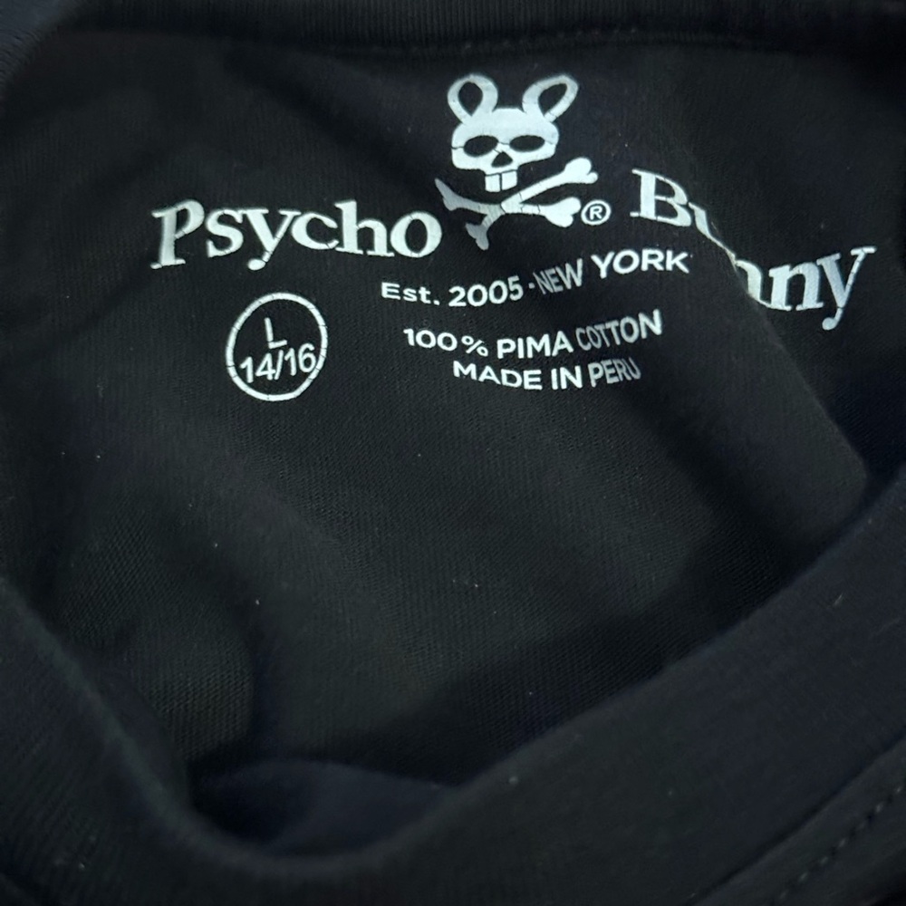 4 Psycho Bunny Kids Shirts Lot of 4! Green/Black/Red/Teal - Picture 11 of 13